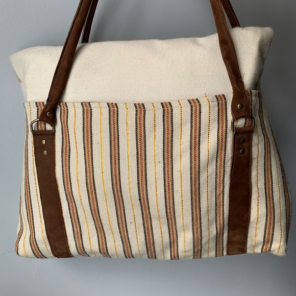 Sutisana Wool Striped Tote Bag - Picture 8 of 12